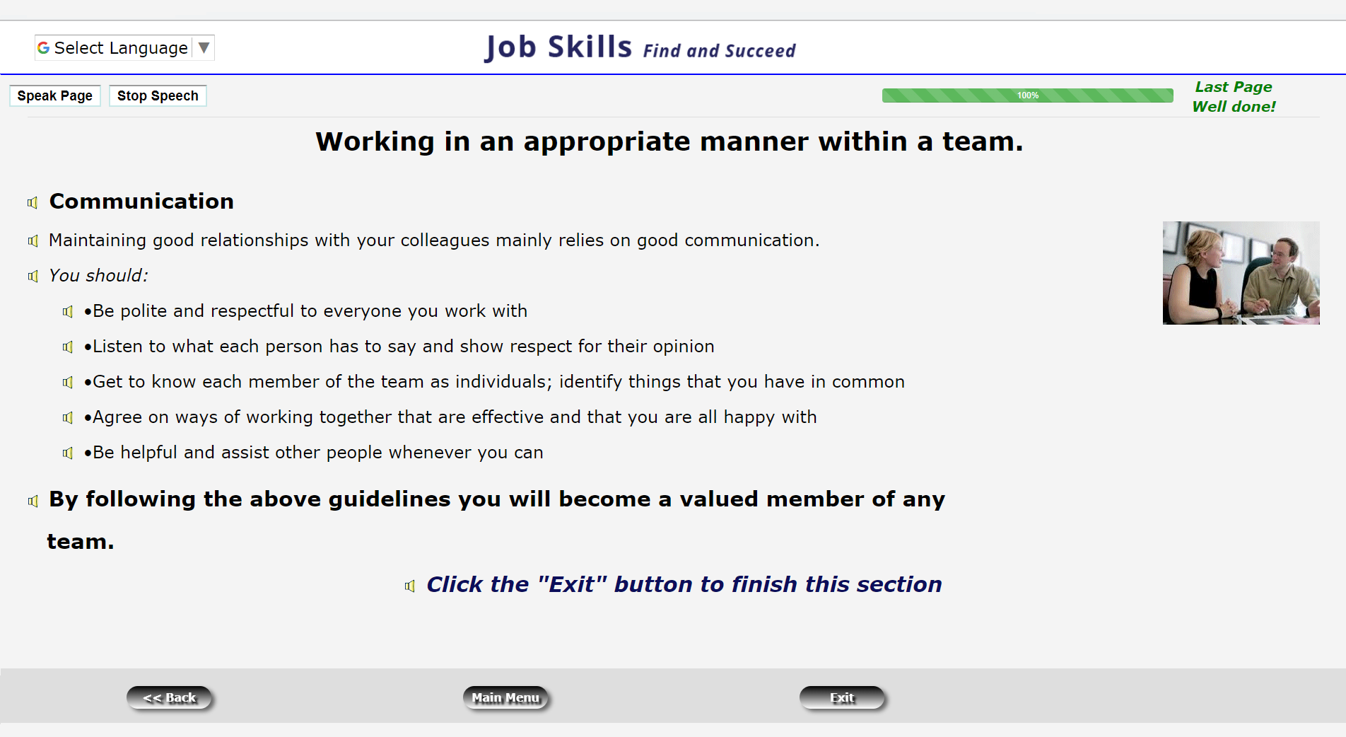 Job Skills - personal attributes